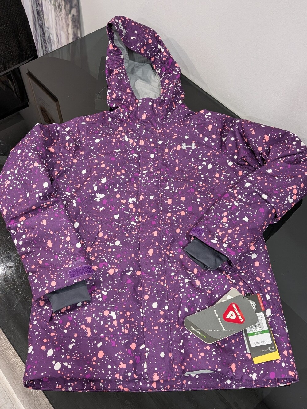 NWT Under Armour Girls Ski Jacket Youth Large (YLG)